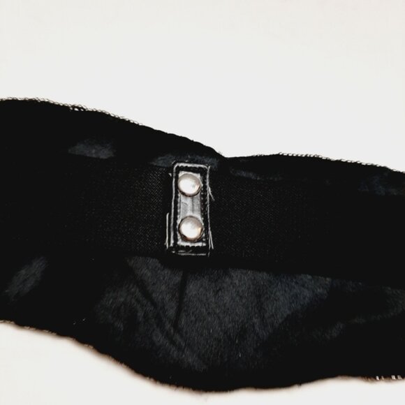 DEENA & OZZY Beaded Belt Intricate Design Seed Bead Boho Black Sz L - Picture 14 of 16